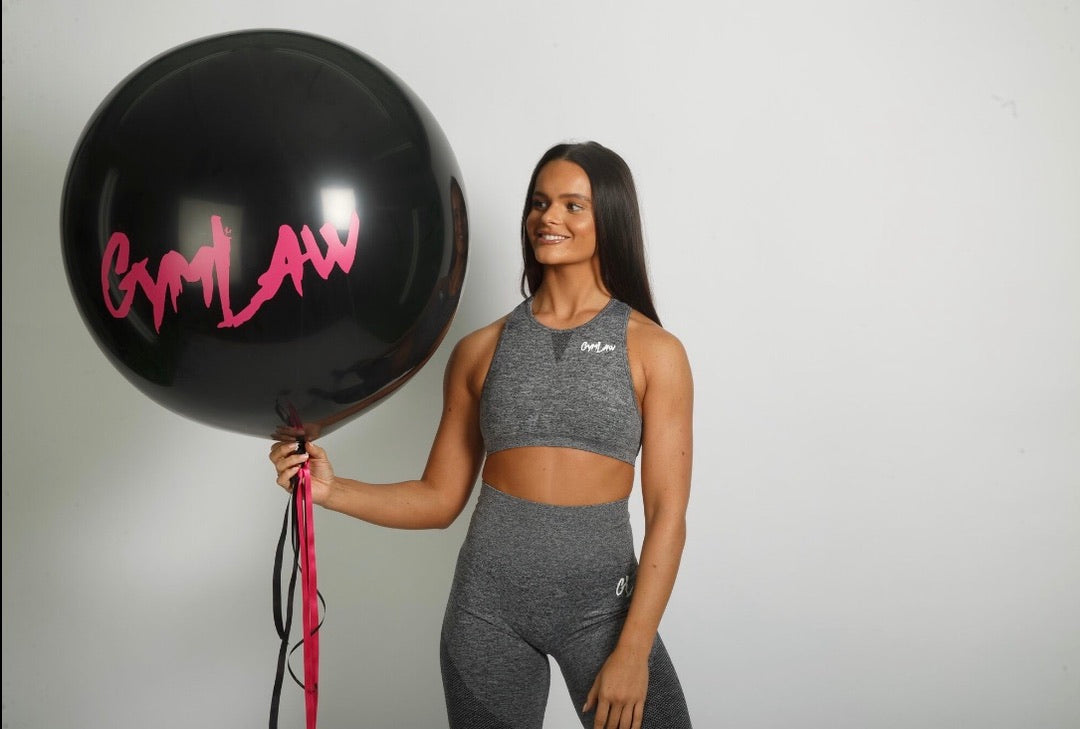 Grey Marl 'Shock' Sports Bra
