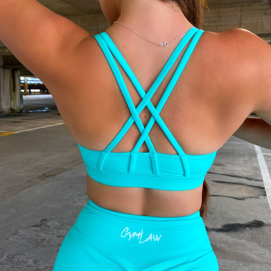 Kandi Mint Sky Sports Bra